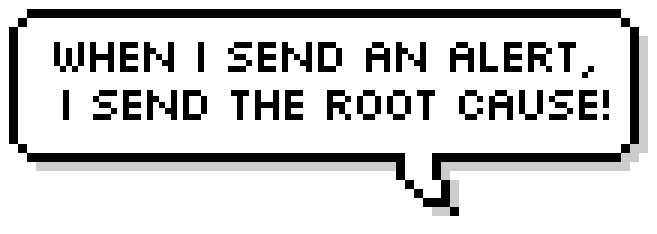 When I send an alert, I send the root cause