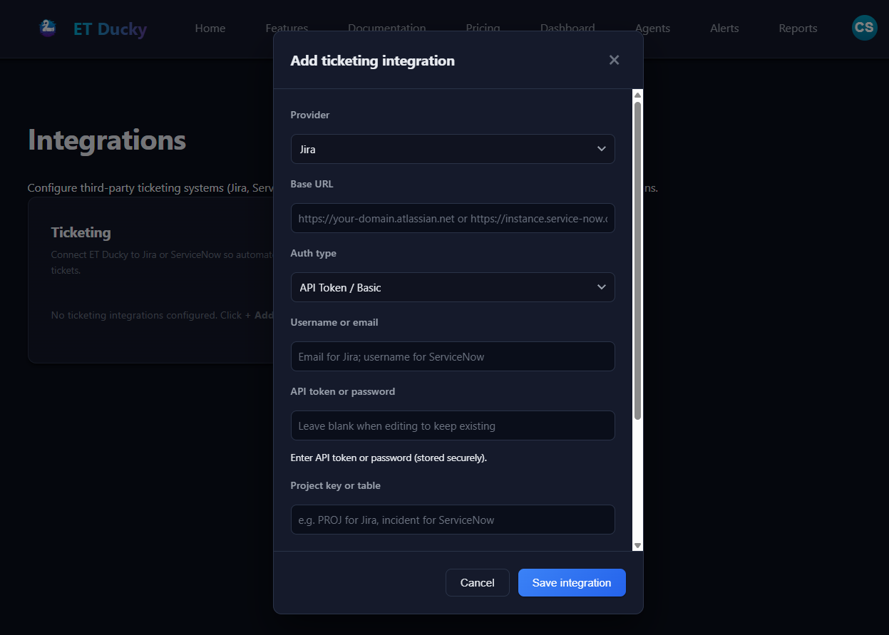 3rd Party ticket system integrations enable a support ecosystem